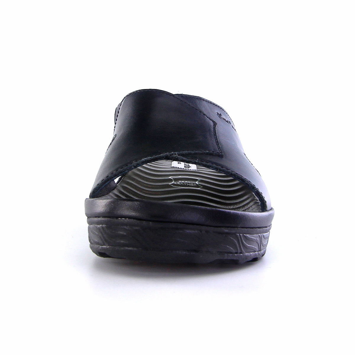 [Size 36-41] Pierre Cardin รองเท้าผู้หญิง รองเท้าแตะ ส้นแบน นุ่มสบาย ผลิตจากหนังแท้ สีดำ รุ่น 26WS413