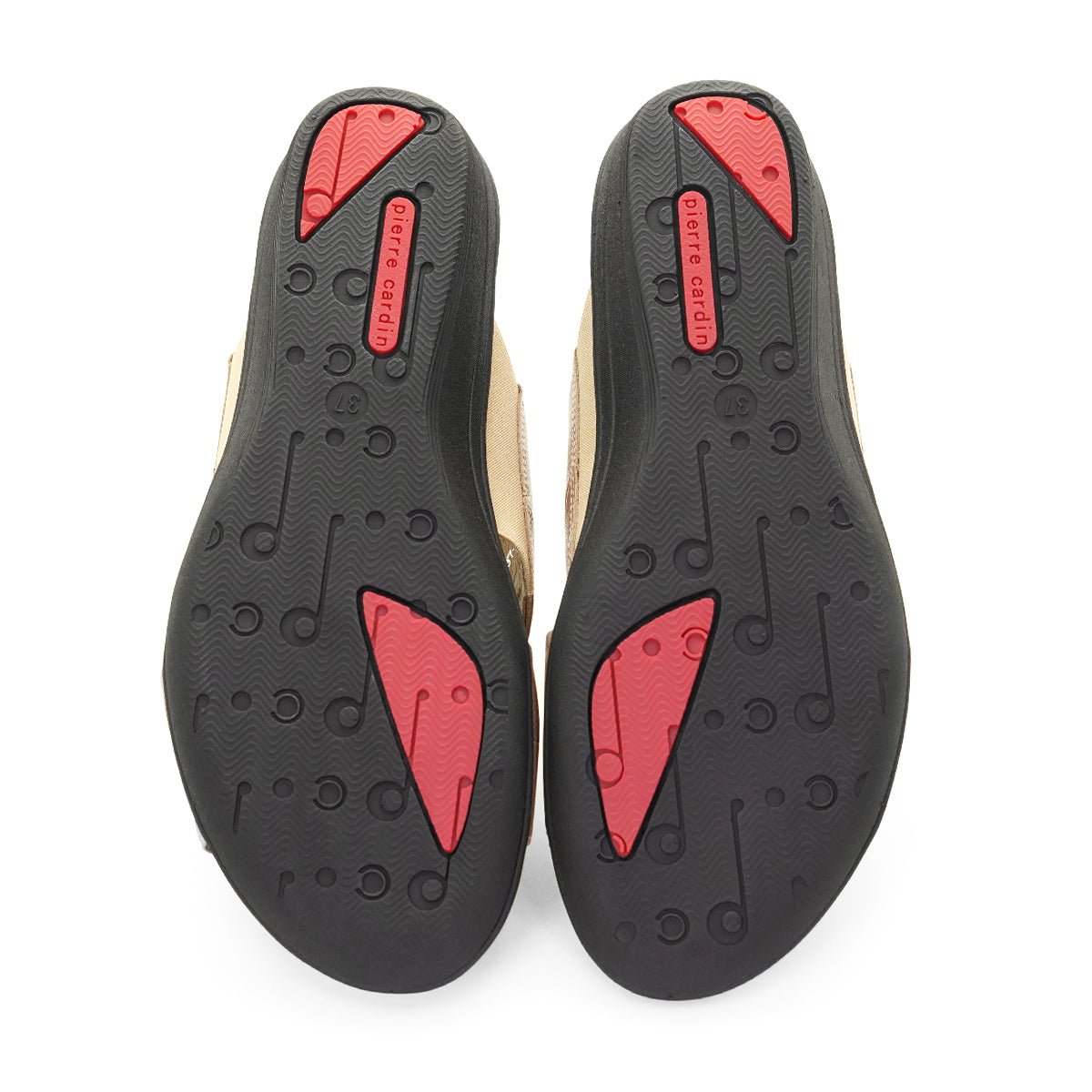 รองเท้าแตะผู้หญิง Pierre Cardin รองเท้าหนังแท้ ดีไซน์สายคาดไขว้ สวมใส่สบาย รุ่น 27SS437