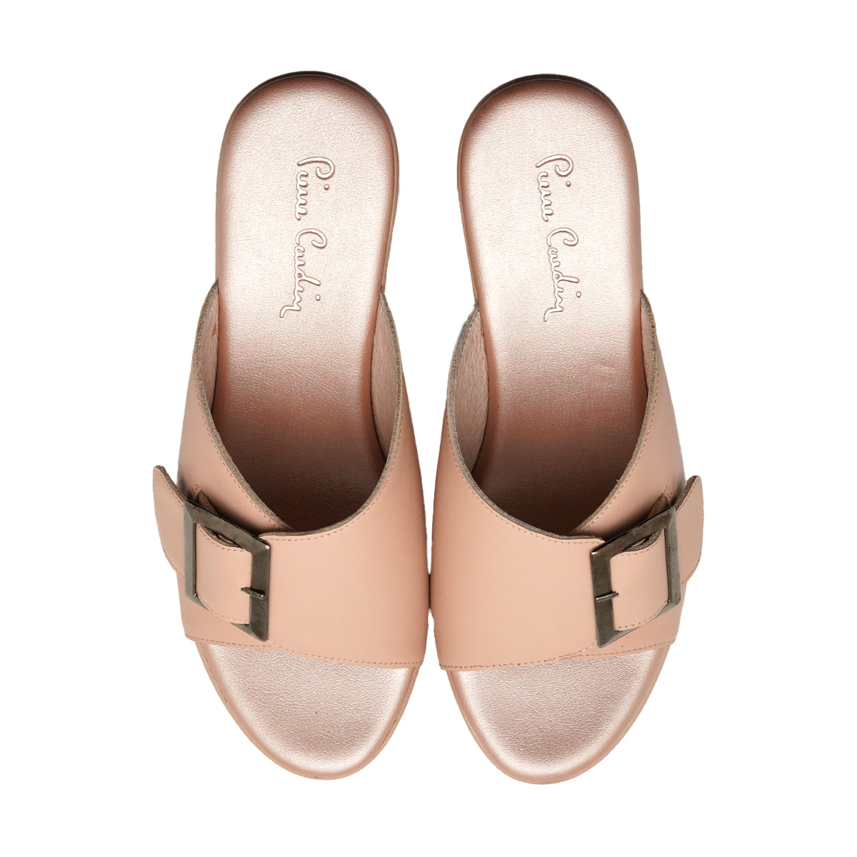 รองเท้าส้นสูงแบบเปิดส้น Pierre Cardin รองเท้าหนังแท้ ดีไซน์เรียบหรู ทันสมัย รุ่น 31PS802