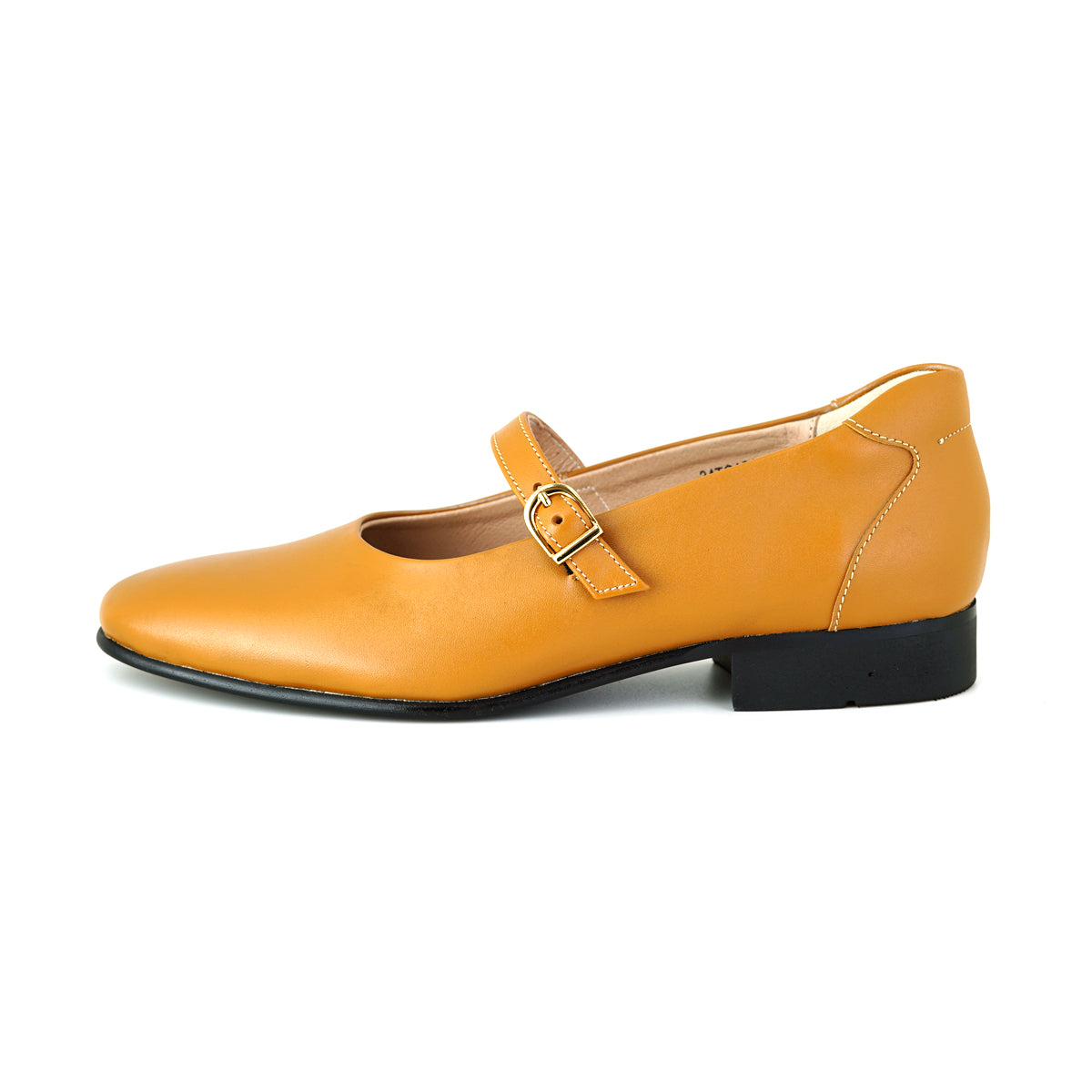 Pierre Cardin รองเท้าคัทชูผู้หญิง แมรี่เจน  ส้นแบน  ผลิตจากหนังแท้ สีน้ำตาลอ่อน รุ่น 34TC164