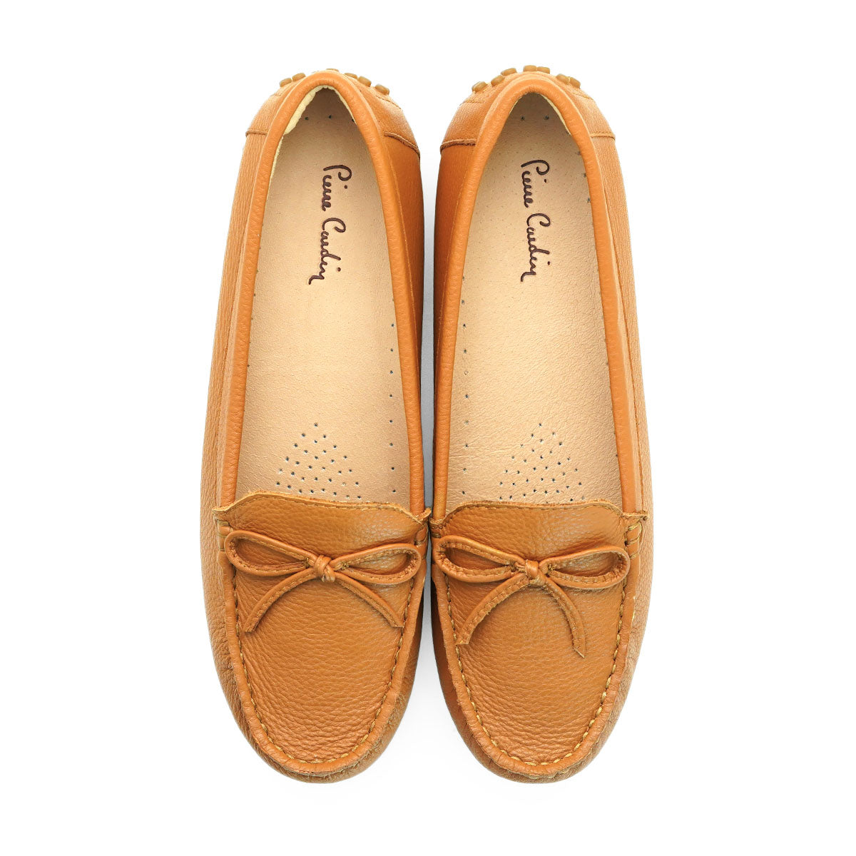 Pierre Cardin รองเท้าคัทชูผู้หญิง ส้นแบน อ็อกซ์ฟอร์ด นุ่มสบาย ผลิตจากหนังแท้ สีดำ รุ่น 50AC112