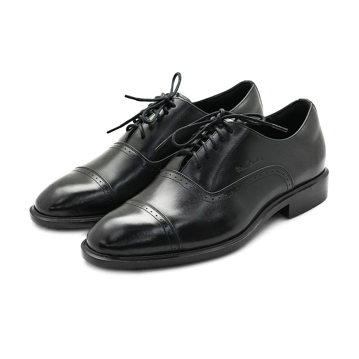 Pierre Cardin Cap-toe Oxford Leather Shoes - 80TD122