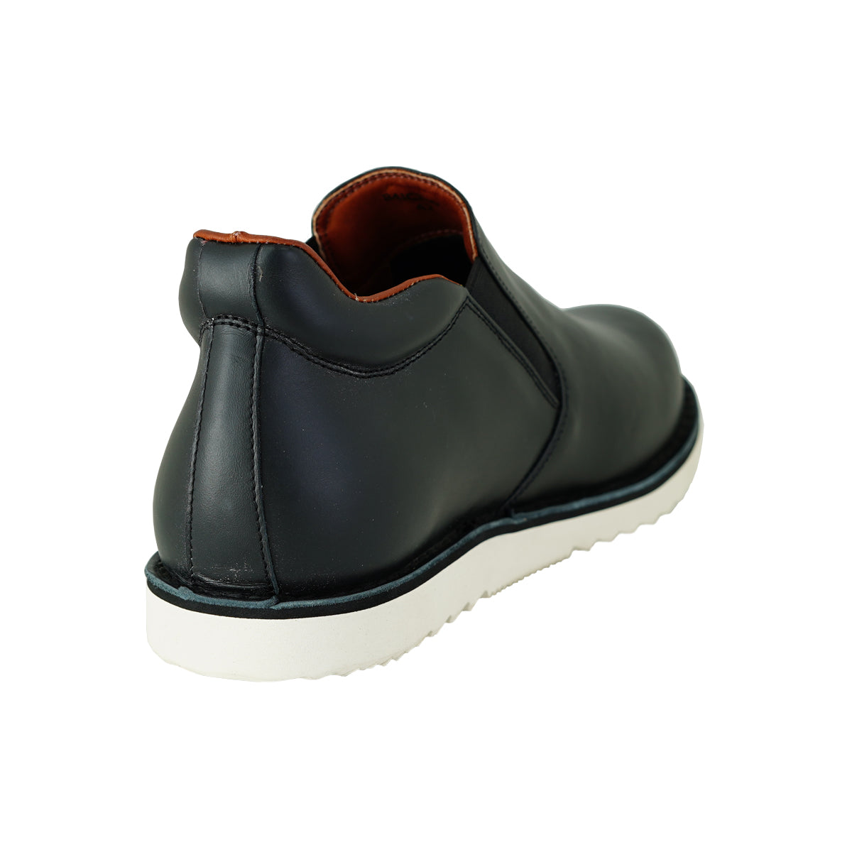 Pierre Cardin รองเท้าผู้ชาย รองเท้าบูท รองเท้าแบบสวมข้อสั้น, นุ่มสบาย ผลิตจากหนังแท้ สีดำ รุ่น 84JC176