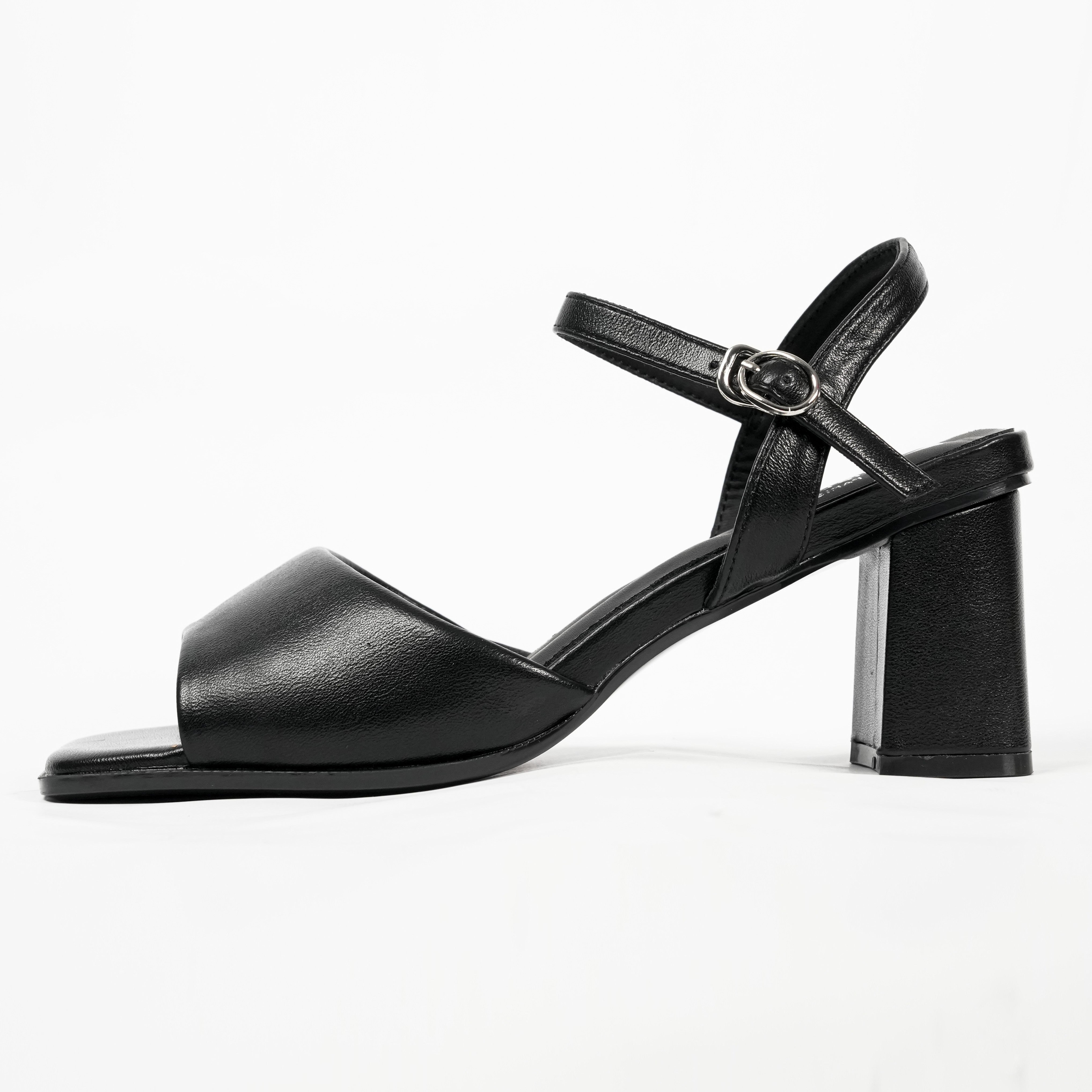 รองเท้า Sandal ส้นสูงผู้หญิง Pierre Cardin หนังสังเคราะห์ สไตล์เรียบหรูทันสมัย ใส่สบาย แมตช์ง่าย – Women Shoes 55VM185