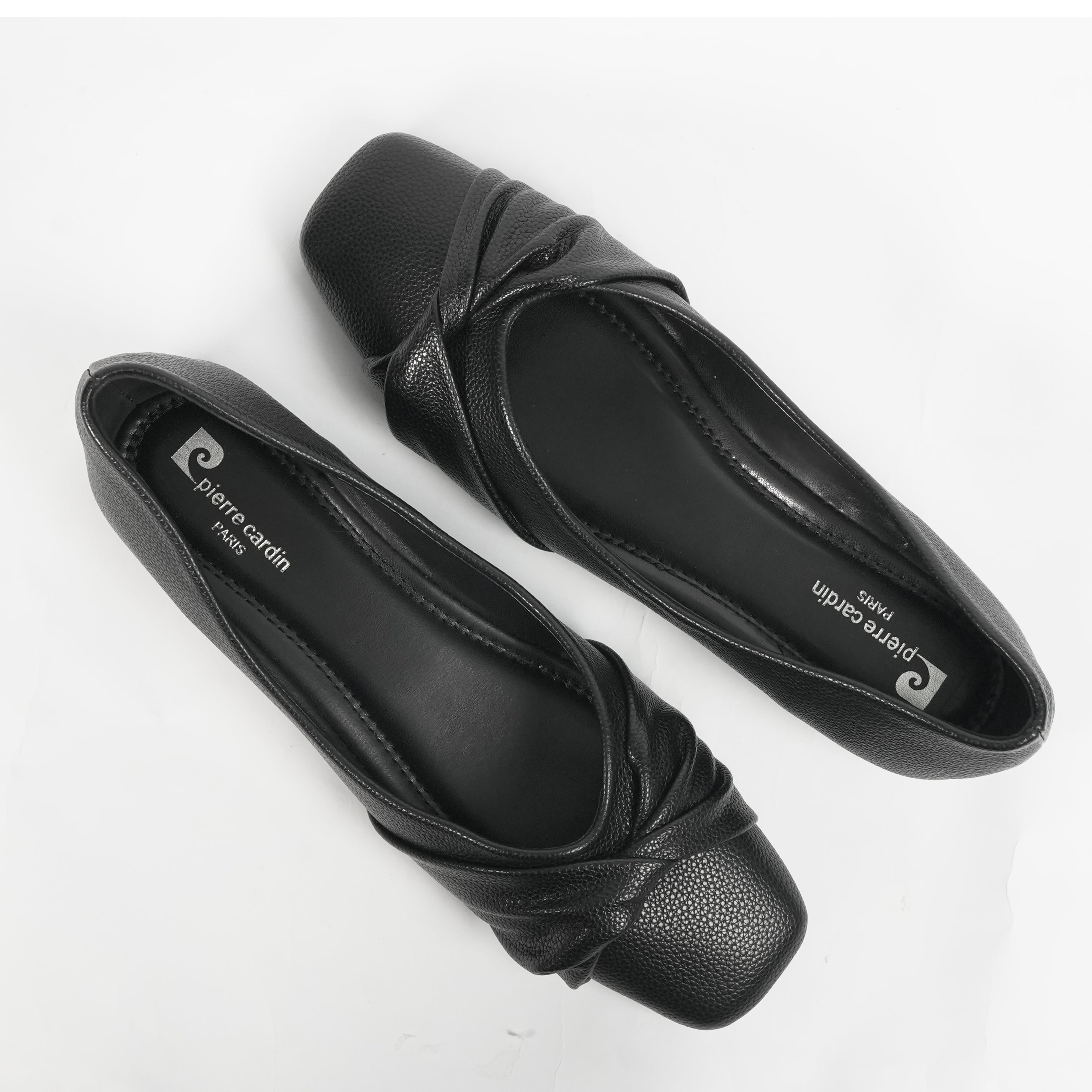 รองเท้าบัลเลต์ผู้หญิง Pierre Cardin หนังสังเคราะห์ สไตล์เรียบหรู นุ่มสบาย ใส่ง่าย – Women Shoes 55VD184