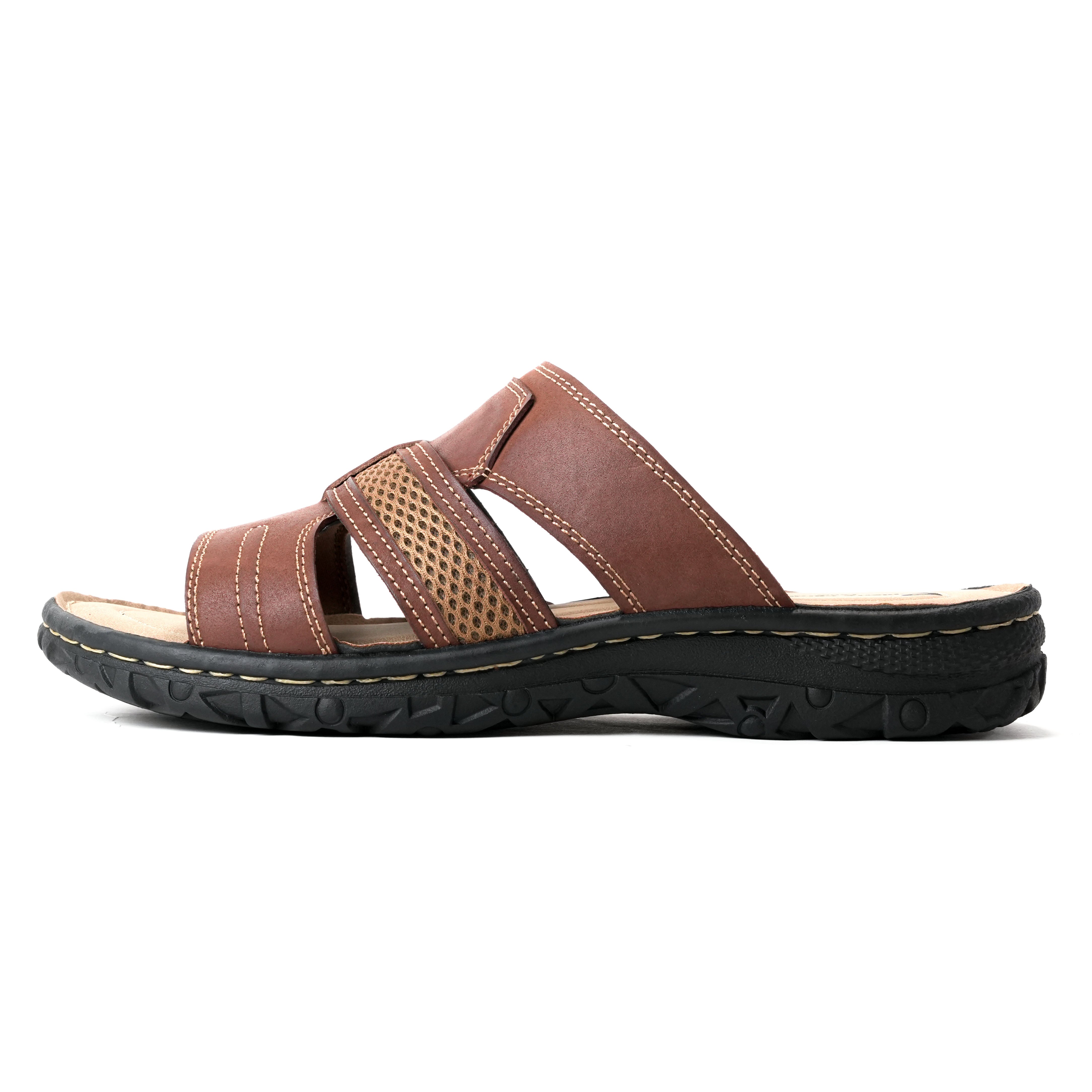 รองเท้า Sandal ผู้ชาย Pierre Cardin หนังแท้ ผสมตาข่าย ระบายอากาศดี ใส่สบาย ทนทาน – Men Shoes 75VS193