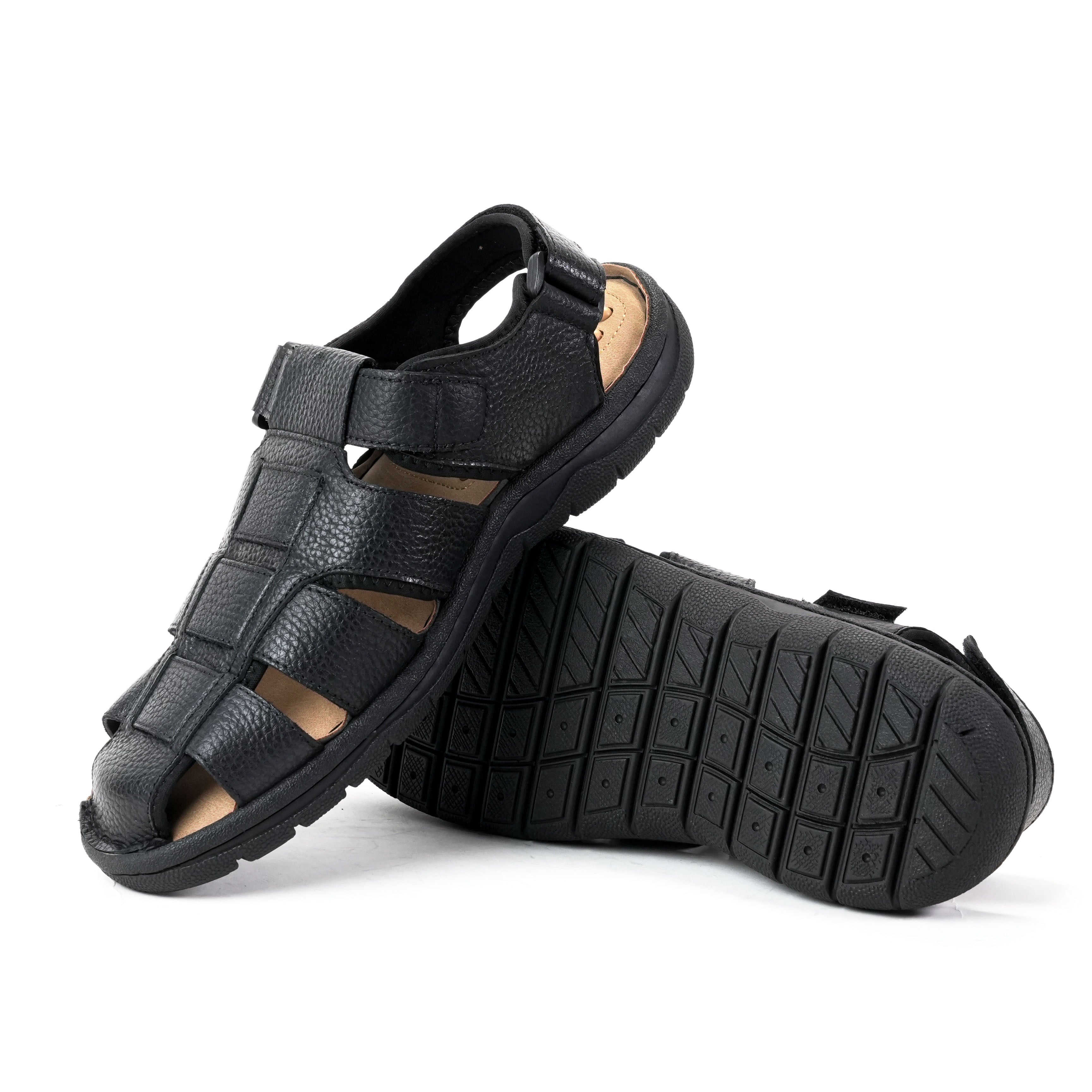 รองเท้า Sandal ผู้ชาย Pierre Cardin หนังแท้ แบบสายสาน ระบายอากาศดี สายปรับได้ ใส่สบาย – Men Shoes 75VS195