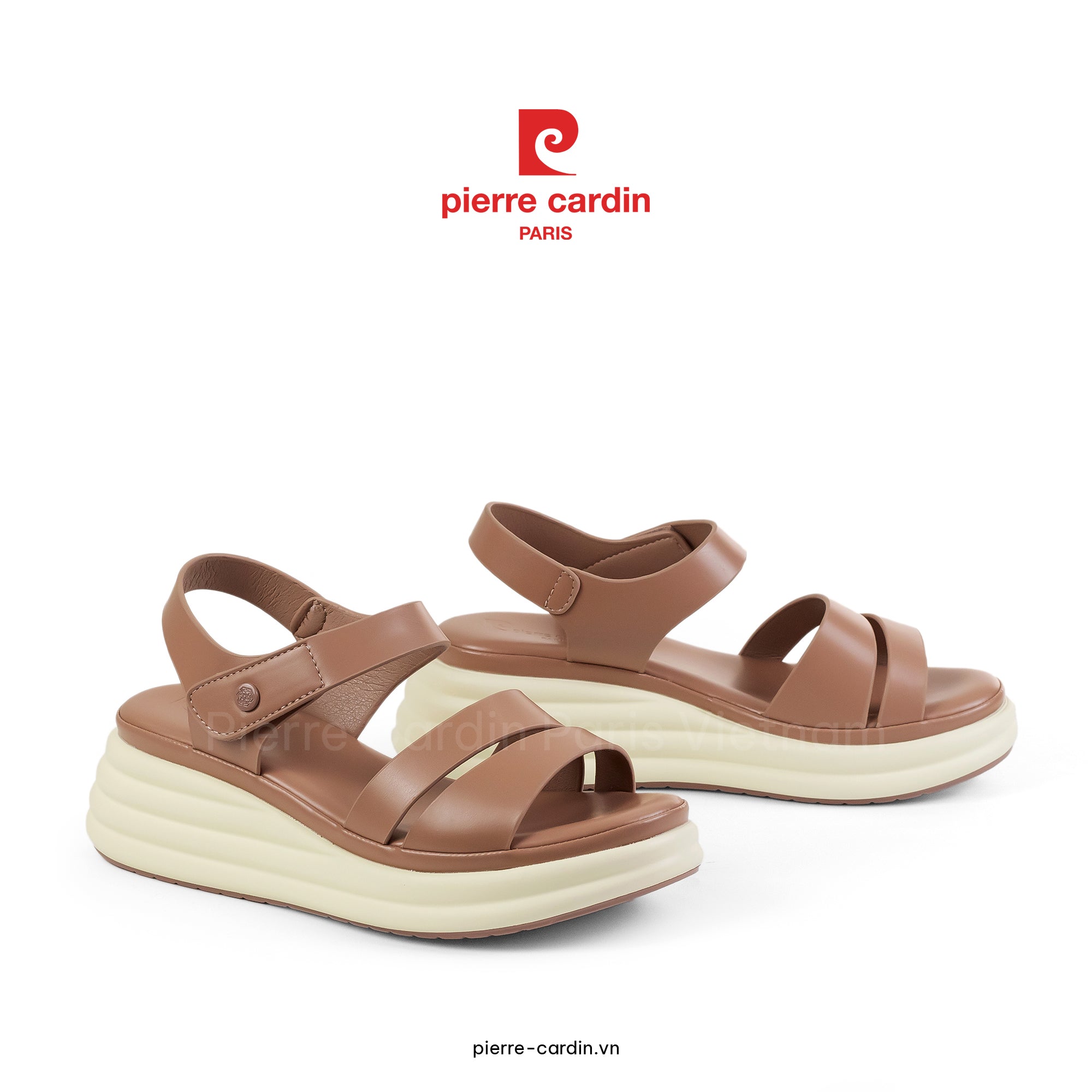 รองเท้าแตะส้นสูง Comfort Pierre Cardin - PCWFWSH 256 (+5cm)