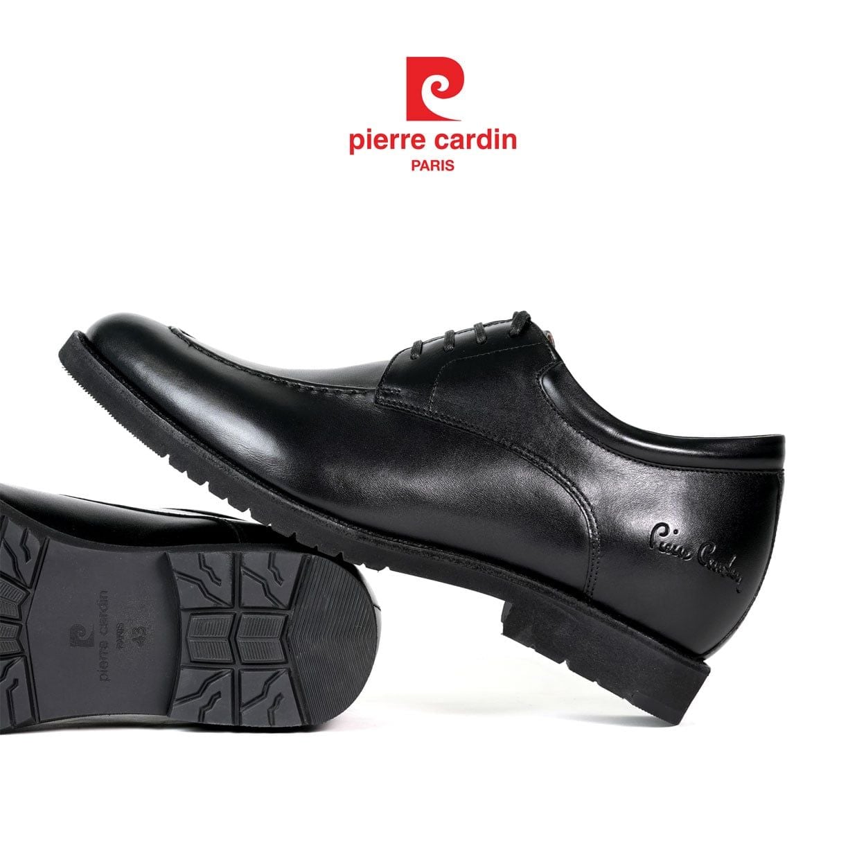 รองเท้าหนังผู้ชายทรง Derby เสริมความสูง Pierre Cardin (+7 ซม.) รุ่น Men’s Derby Shoes 374