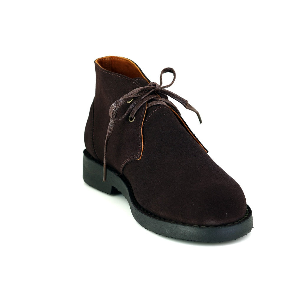 Pierre Cardin รองเท้าผู้ชาย แบบสวมหุ้มข้อ นุ่มสบาย ผลิตจากหนังแท้ หนังกลับ สีน้ำตาล รุ่น 84JC167