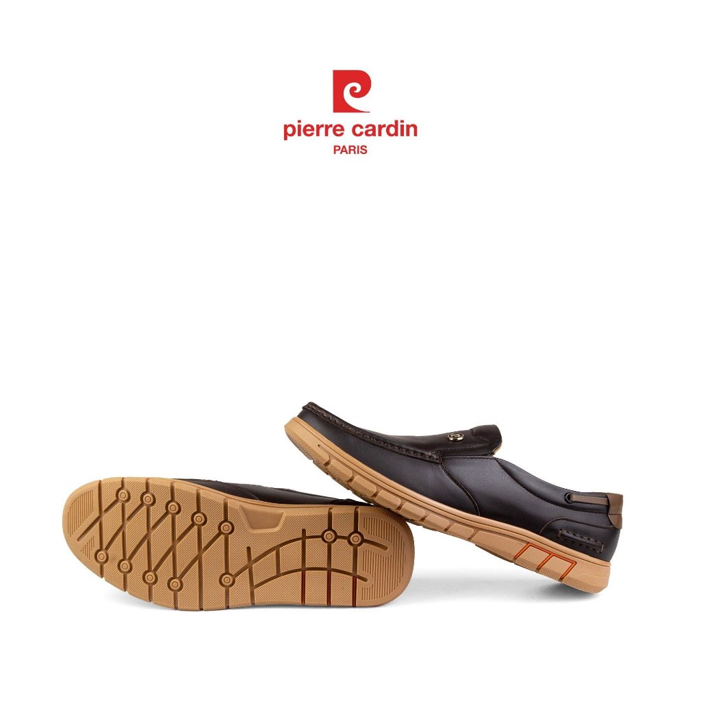 รองเท้าหนังสลิปออนผู้ชาย Pierre Cardin หนังวัวแท้ พื้นยางดีไซน์ทูโทนทันสมัย ดีไซน์แฟชั่น สปอร์ต รุ่น 773