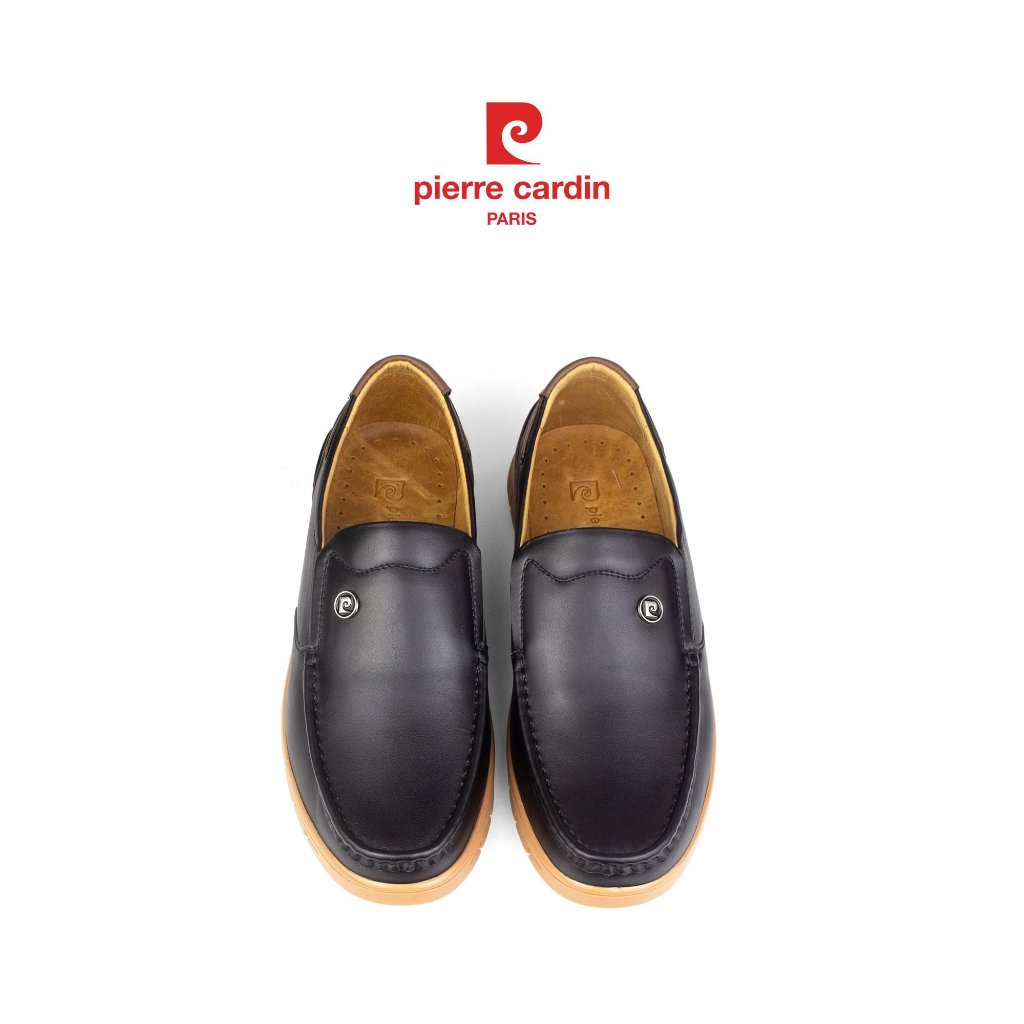 รองเท้าหนังสลิปออนผู้ชาย Pierre Cardin หนังวัวแท้ พื้นยางดีไซน์ทูโทนทันสมัย ดีไซน์แฟชั่น สปอร์ต รุ่น 773