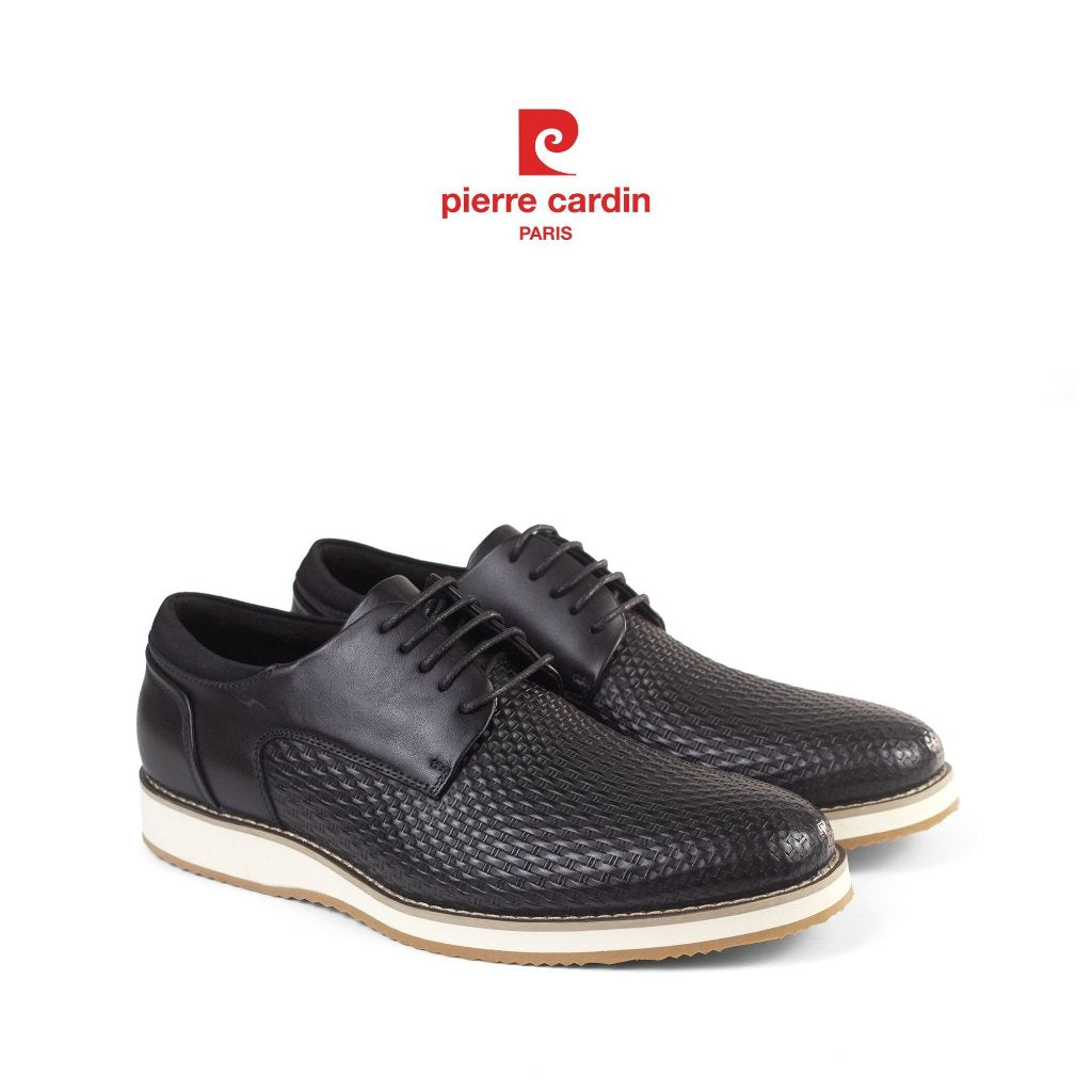 รองเท้าแฟชั่นทรง Derby Pierre Cardin หนังวัวแท้ พื้นยางน้ำหนักเบา นุ่มสบาย ระบายอากาศดี รุ่น 789