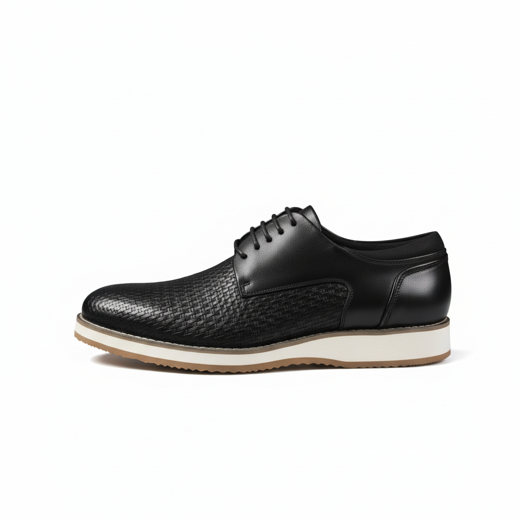 รองเท้าแฟชั่นทรง Derby Pierre Cardin หนังวัวแท้ พื้นยางน้ำหนักเบา นุ่มสบาย ระบายอากาศดี รุ่น 789