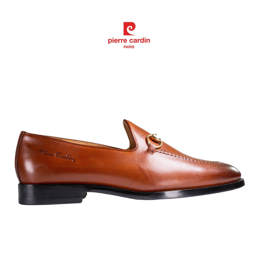 รองเท้าหนังผู้ชาย Pierre Cardin Loafer หนังวัวแท้พรีเมียม เย็บ McKay หรูหรา รุ่น 358