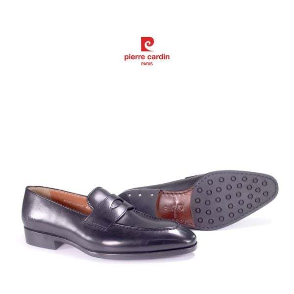 รองเท้าหนังผู้ชาย Pierre Cardin ทรง Loafer หนังวัวแท้ พื้นหนังตัดเย็บพิเศษกันลื่น ของแท้ รุ่น 361