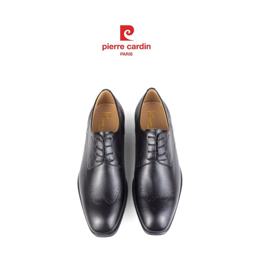 รองเท้าหนังผู้ชาย Pierre Cardin ฝรั่งเศส ทรง Derby หนังวัวนัปป้า พื้นยางหล่อกันลื่น รุ่น 770