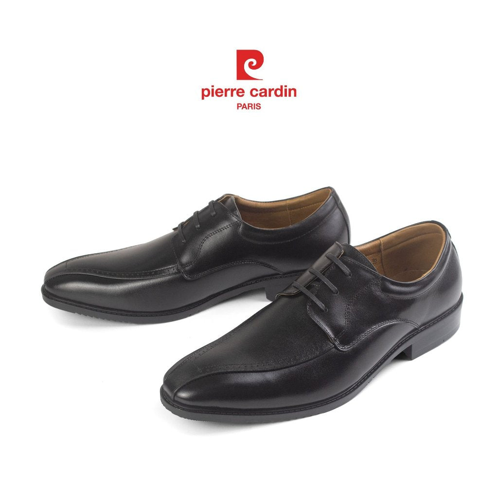 รองเท้าหนังผูกเชือกผู้ชาย Pierre Cardin หนังวัวแท้ พื้นยางพรีเมียม รุ่น 791